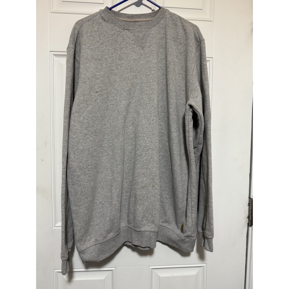 Men's Carhartt Original Fit Pullover Gray Sweater Size XLarge